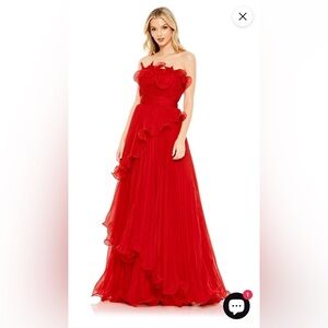 Mac Duggal 49537 long red formal gown